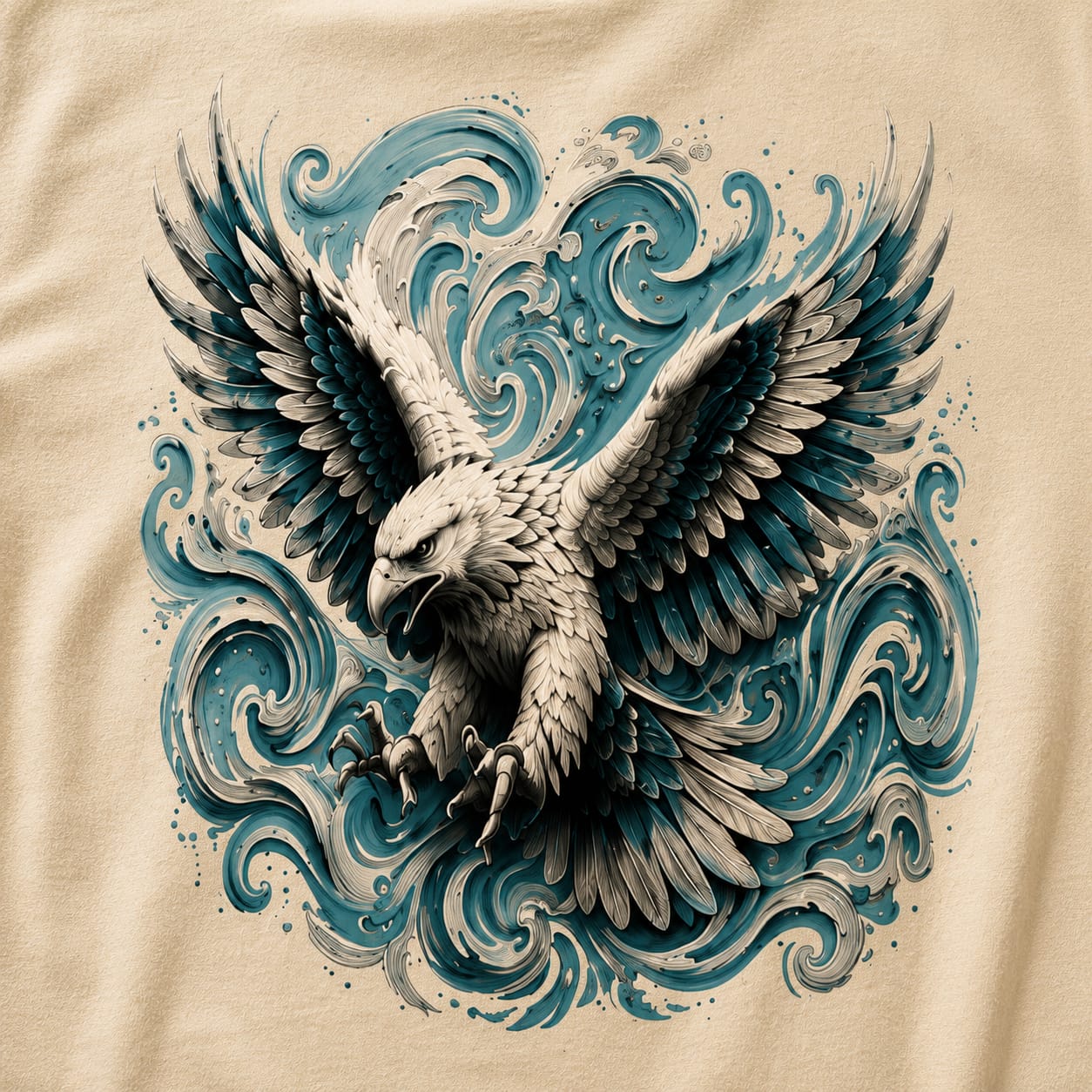 Eagle,Unisex,Oversized,Tshirt