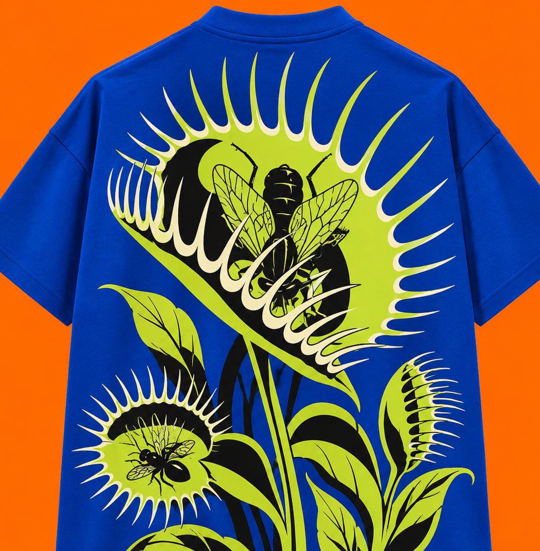 Blue unisex Boxy fit tshirt